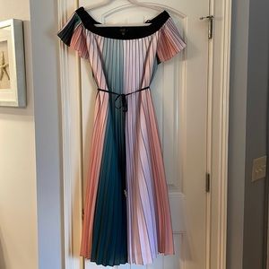 Ted Baker Midi pleated silk dress